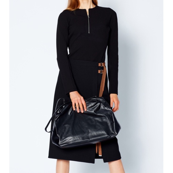 Tibi Structured Crepe Zip Up Top (NWT) Size: 4 - Picture 3 of 5